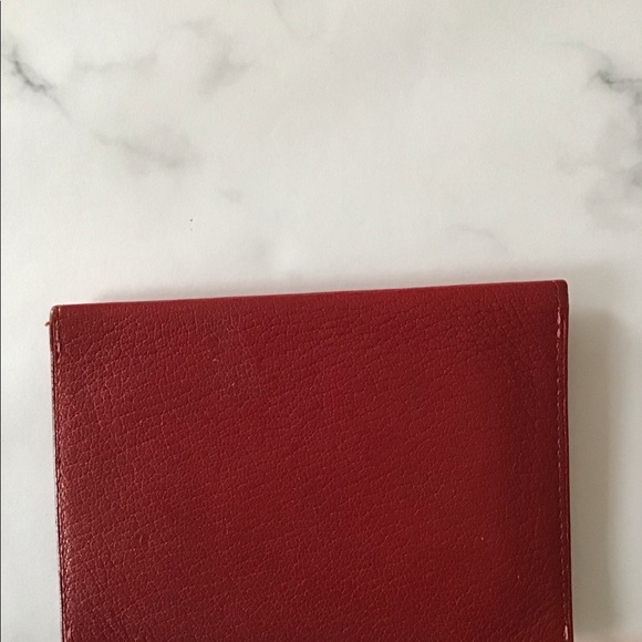 **SOLD**. Hermes Red chevre envelope card case - Picture 2 of 5